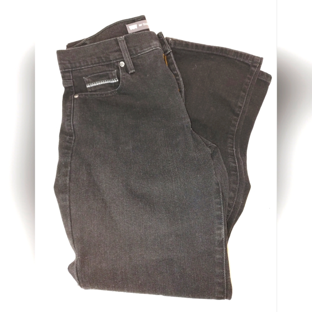 Levi's 505 Straight Leg Black With Embroidery Men's Size 29 X 30